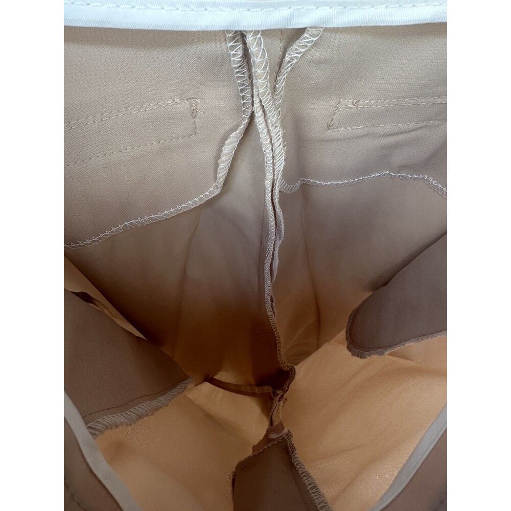 Mango Womens Dress Pants Size Small with Flare Leg 25" Inseam Light Brown - Picture 10 of 11